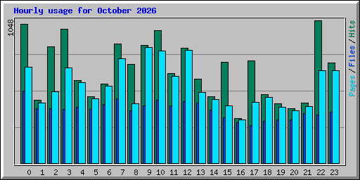 Hourly usage for October 2026